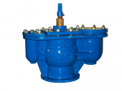 Automatic air valves, with double orifice and integrated valve, flanged ...